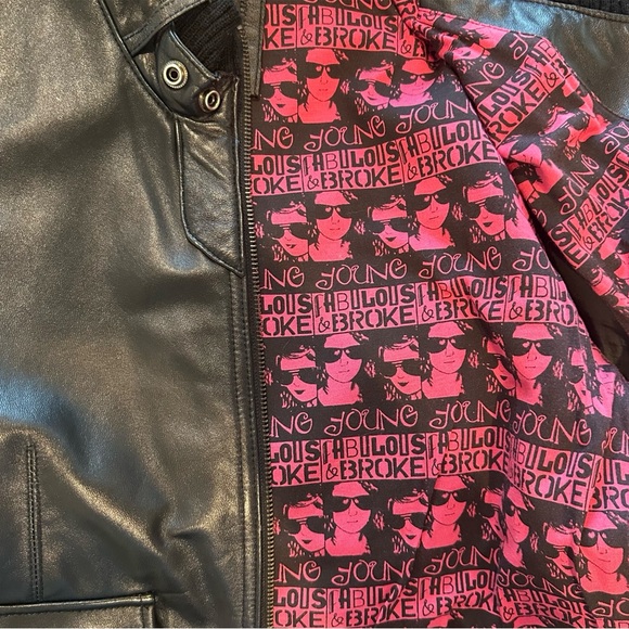 YFB Young Fabulous & Broke Leather Bomber Jacket - Picture 6 of 6